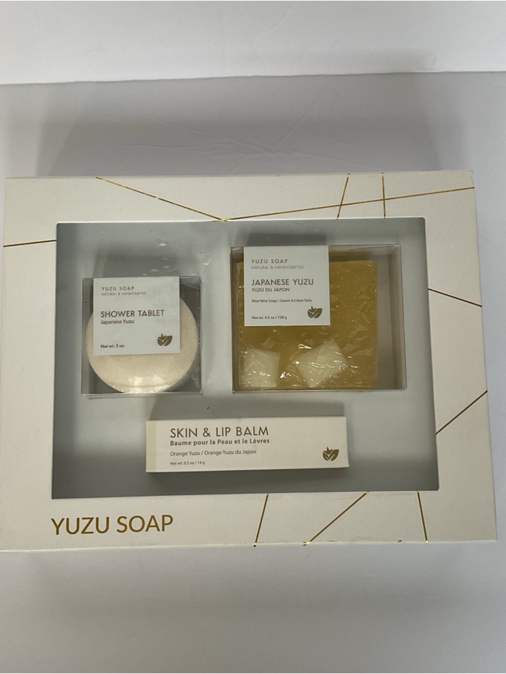 Yuzu Soap 3-Pc collection of handcrafted Natural Bath and Body Gift Skincare